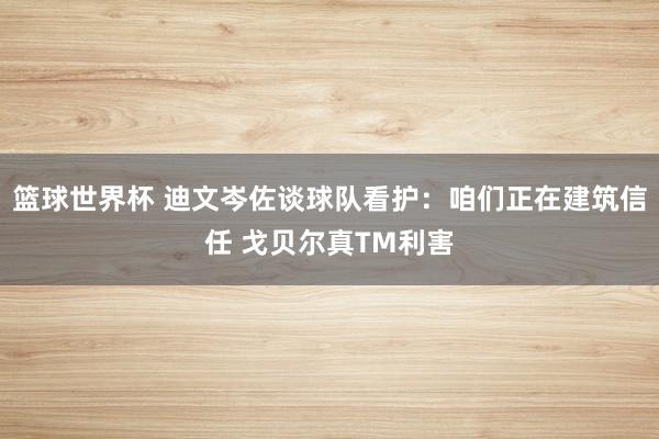 篮球世界杯 迪文岑佐谈球队看护：咱们正在建筑信任 戈贝尔真TM利害