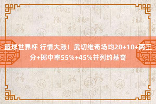 篮球世界杯 行情大涨！武切维奇场均20+10+两三分+掷中率55%+45%并列约基奇